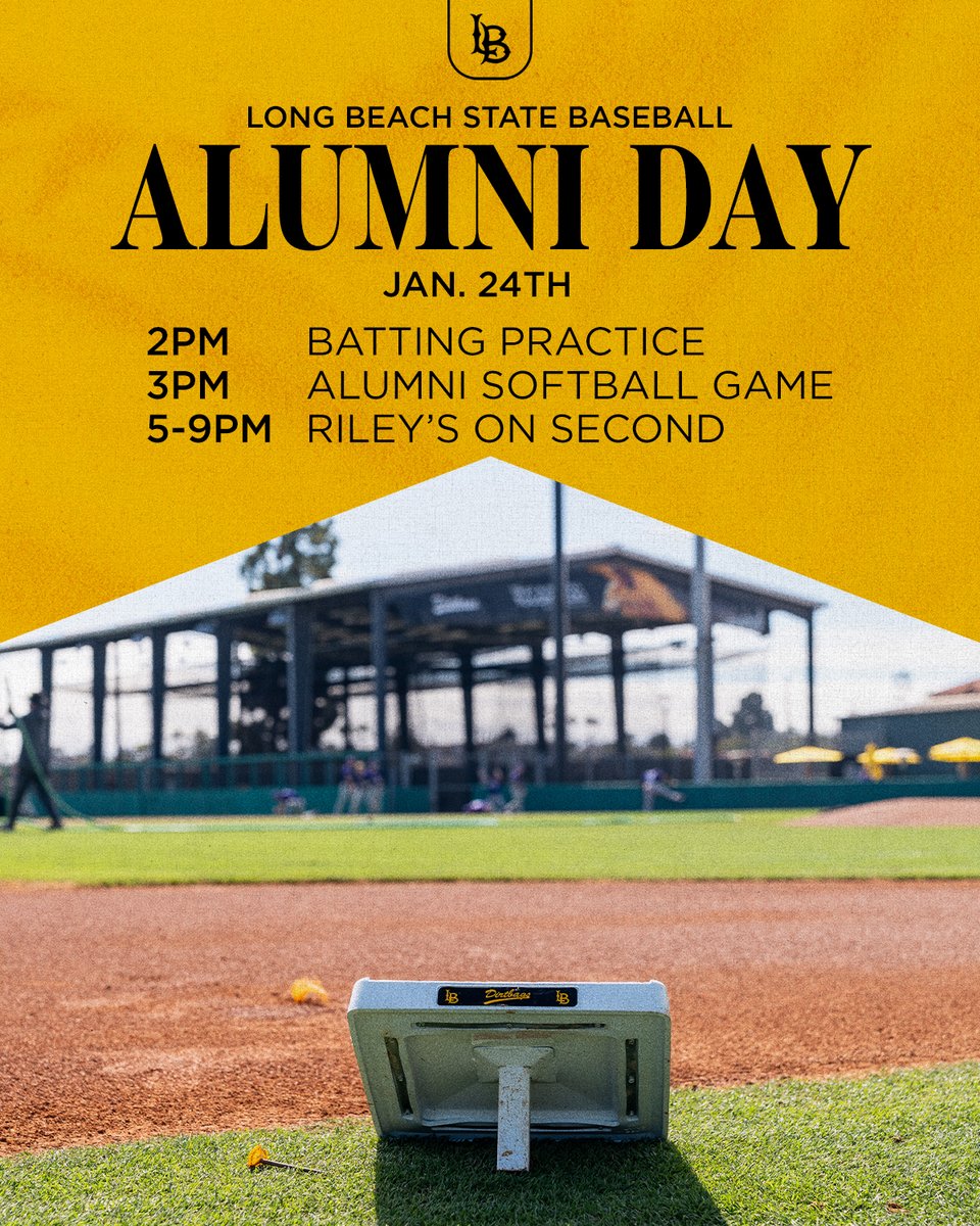 LBDirtbags's tweet image. 𝐃𝐢𝐫𝐭𝐛𝐚𝐠𝐬 𝐀𝐥𝐮𝐦𝐧𝐢! ⚾️

January 24th is Dirtbags Alumni Day! Join us next Saturday and be part of the tradition. Be sure to RSVP via the link below.

teamworksapp.com/ext2/ffd8dfa7-…

#GoDirtbags | #LongBeachBuilt