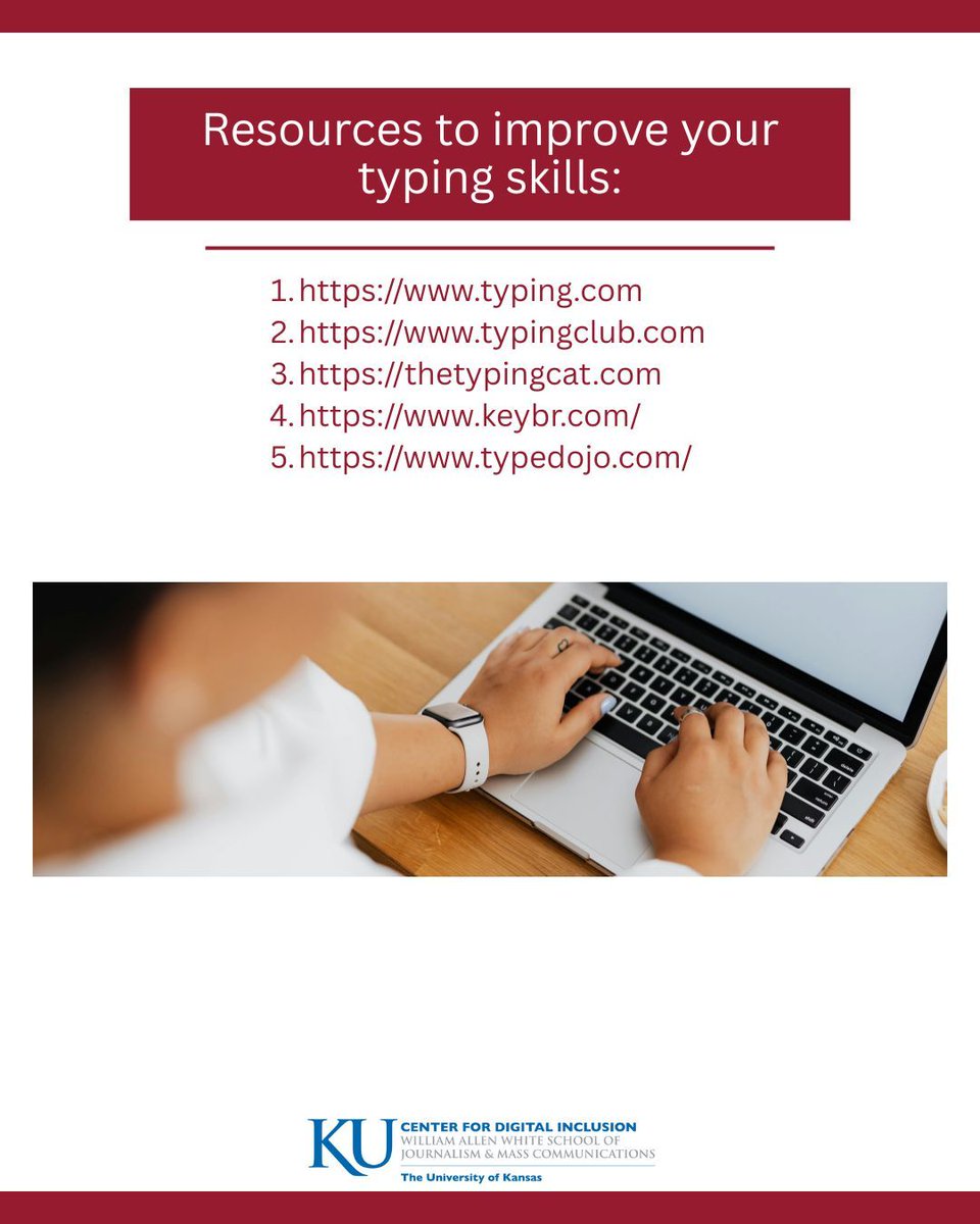 It's World Typing Day! Over time, proper typing habits and regular practice can make everyday tasks more efficient and support long-term productivity and confidence when working digitally.

#KUCDI