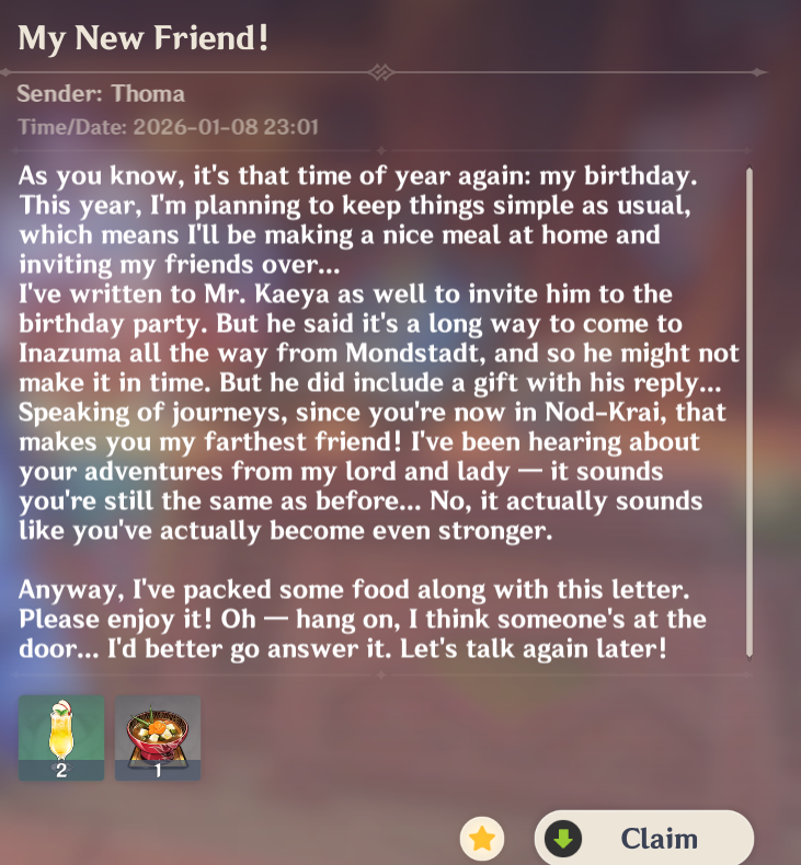 Genshin__Update's tweet image. Happy Birthday Thoma 
#トーマ生誕祭2026 #GenshinImpact #原神 #원신 #Thoma