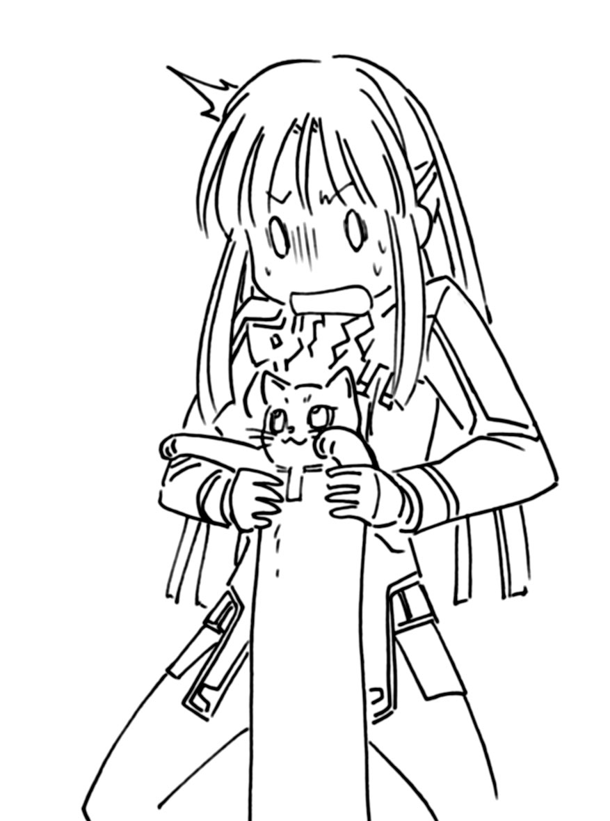 当時の落描き 猫いじめ?^^; 