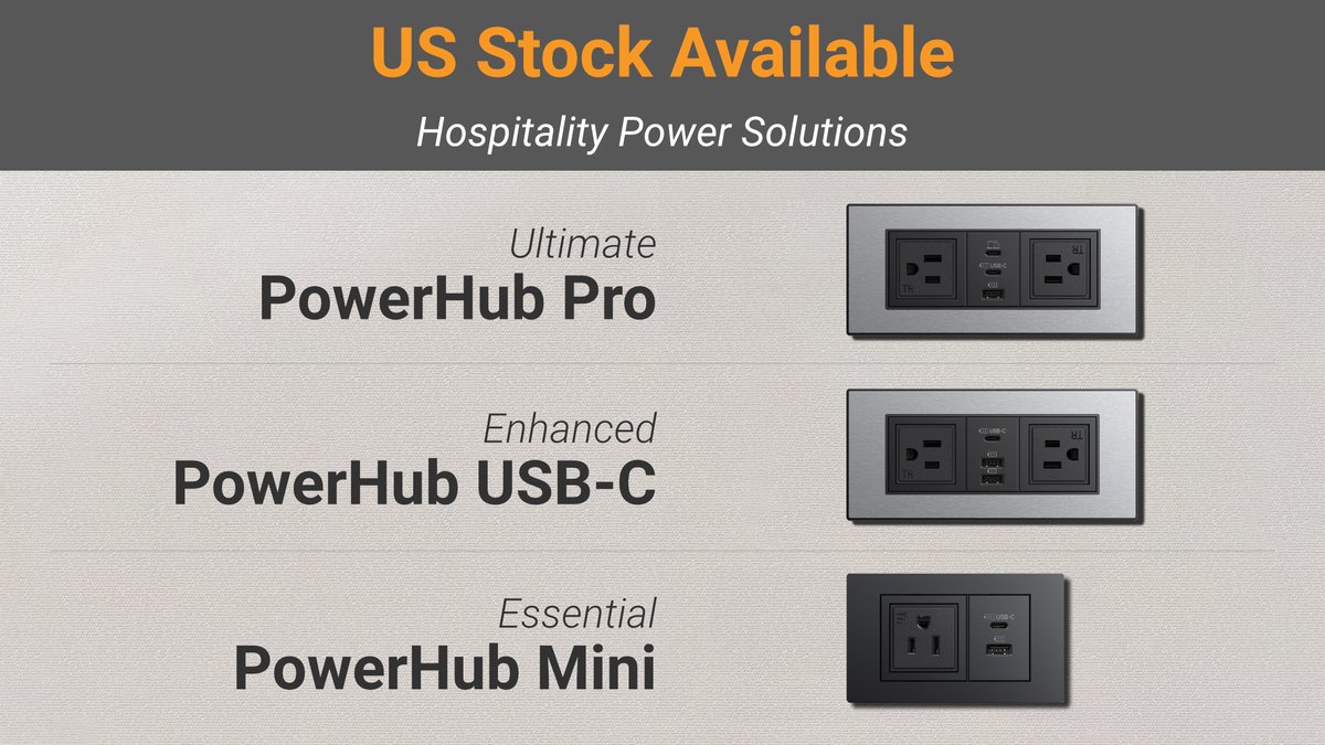 The PowerHub Collection for Hotel Guest Rooms. - mailchi.mp/teleadapt/powe…