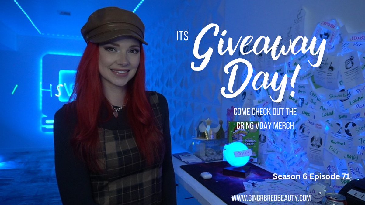 gingrbredbeauty's tweet image. ITS GIVEAWAY DAY and the last stream of the week! Come hang out and check out our cringey vday merch as well! #live on #twitch in 15 twitch.tv/gingrbredbeauty
#repost for todays #giveaway