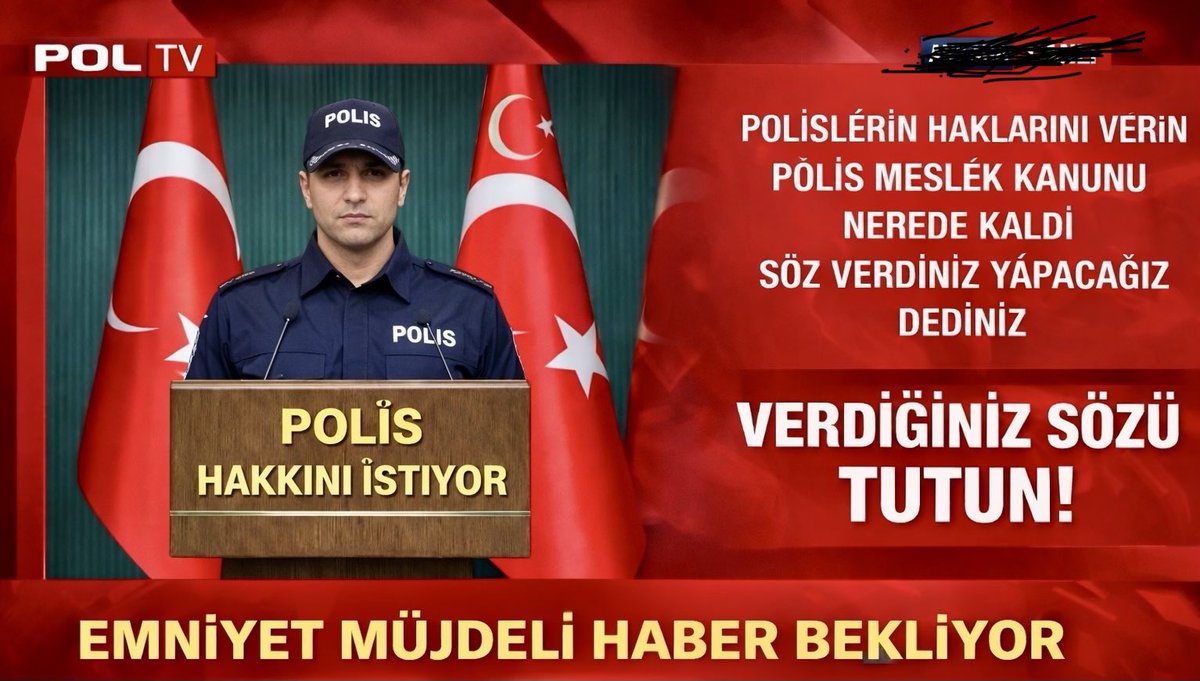YETER ARTIK!

50 yıldan fazladır  haklarımızın verilmesini bekliyoruz emekli olan abilerimiz mesleğe başladıkları zaman emekli olması yakınlaşan abilerinin polis haklarının düzenleceğine dair onlar da mesleğe başlarken haberler duyduklarını söylediklerini söylüyorlardı