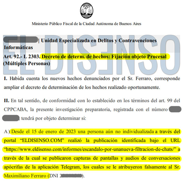 🚨Ferraro, ¿De nuevo vos hablando de "Libertad de Prensa" cuando denunciaste a los dos periodistas que hacemos #ElDisenso porque no te gustó una investigación que te exponía y la causa terminó con nuestros hijos menores de edad investigados?