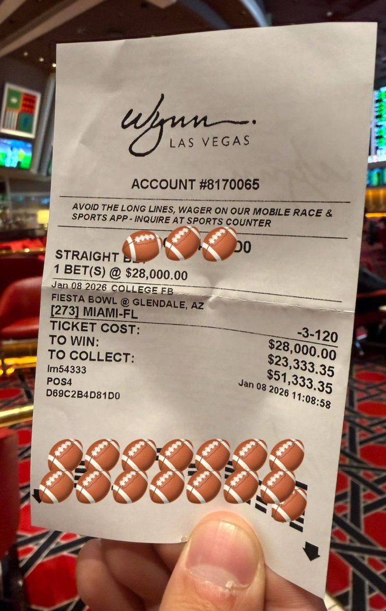 APOSTÉ 500 MIL PESOTES EN EL FIESTA BOWL. SI GANO VOY A REGALAR 10 MIL PESOS ENTRE LOS QUE LE DEN RT A ESTE TWEET. ES UNA DE LAS APUESTAS MÁS GRANDES QUE HE METIDO EN TODA MI HISTORIA. TIRENME BUENA VIBRA, LA NECESITO. VENGA MIAMI CARAJO.