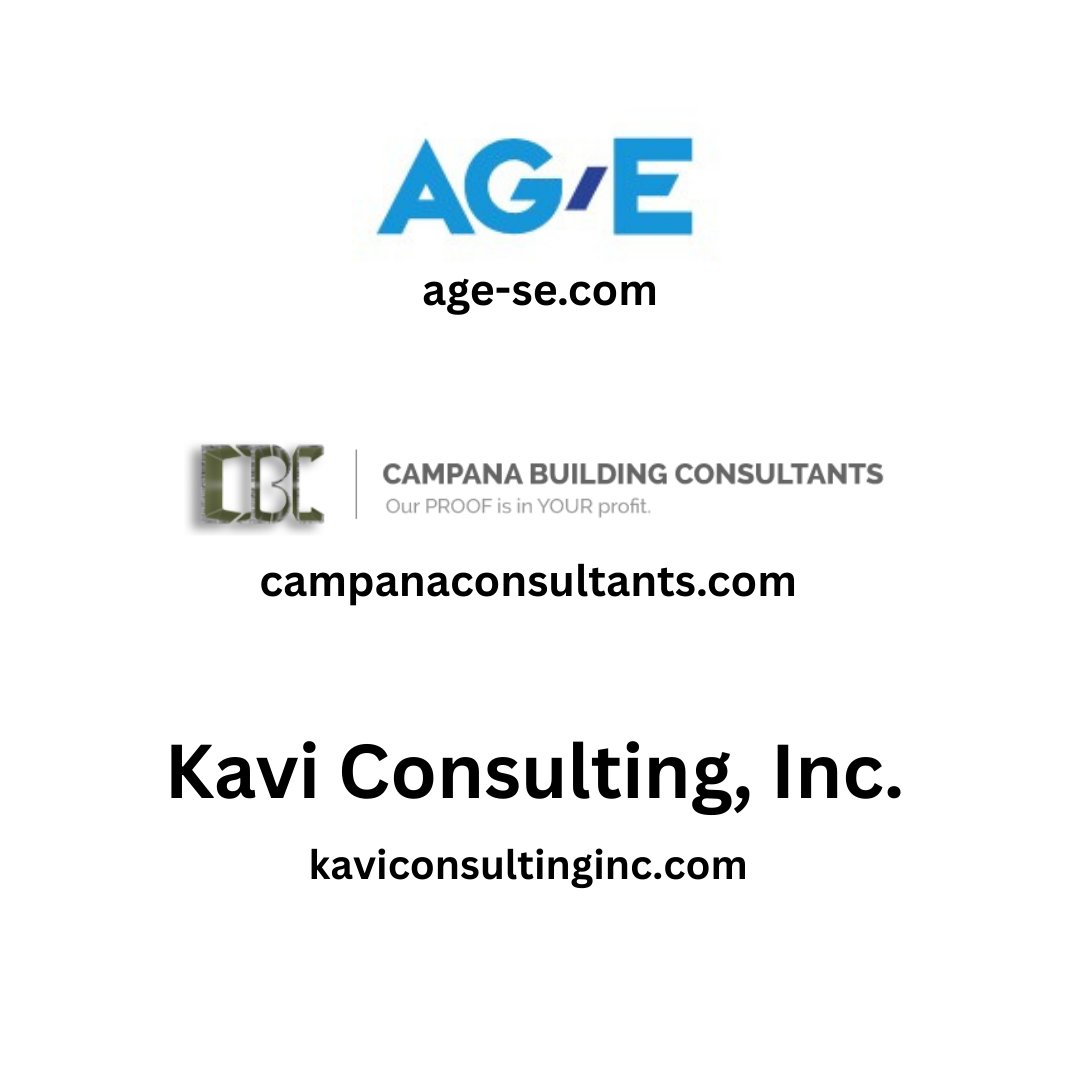 A warm welcome to our new ACEC member firms: AG&amp;E, Campana Building Consultants, and Kavi Consultanting, Inc. We look forward to working with you to improve the business environment for engineering and design infrastructure for the health, safety, and welfare of the community.