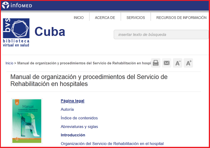 📕🩺 Recién publicado, texto sobre rehabilitación en hospitales
👉 bvscuba.sld.cu/libro/manual-d…
<a href="/MINSAPCuba/">Ministerio de Salud Pública de Cuba</a> <a href="/dgslastunas/">Dirección General de Salud Las Tunas</a> <a href="/DirGestionTunas/">Directora de Gestión Sanitaria DGS Las Tunas</a> <a href="/GladielisA86100/">Hospital Guevara Tunas</a> <a href="/E_Rectora/">Rectora UCMLT</a> <a href="/PosgradoUCMLT/">Posgrado UCM</a> <a href="/UCMLTU2009/">UNIVERSIDAD CIENCIAS MEDICAS DE LAS TUNAS</a>