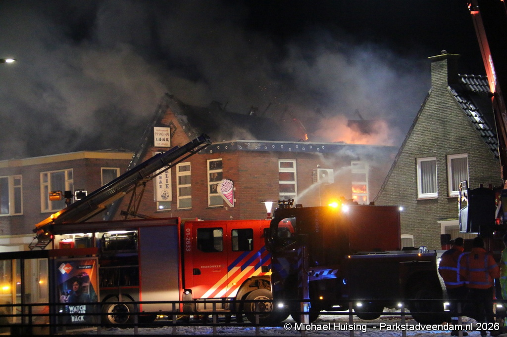 Grote brand in Stadskanaal met hulp van brandweer Veendam
