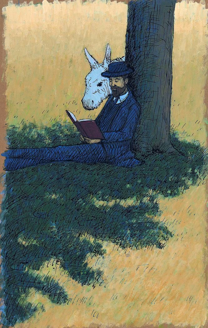 «Vive tranquilo, Platero. Yo te enterraré al pie del pino grande y redondo del huerto de la Piña, que a ti tanto te gusta. Estarás al lado de la vida alegre y serena»

🌳Juan Ramón Jiménez 

🎨 Thomas Docherty