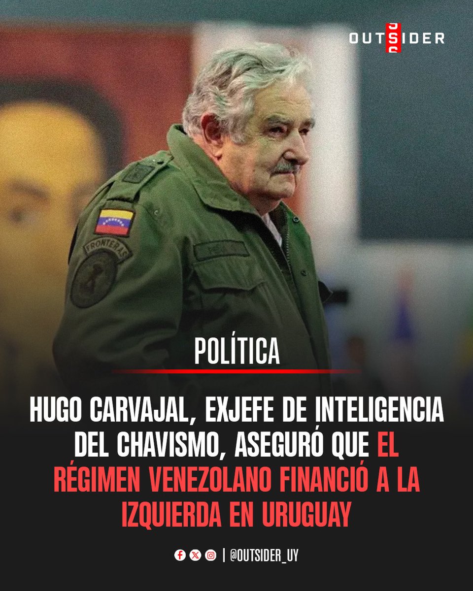 Outsider_uy's tweet image. 🇻🇪🇺🇾🚨| Hugo “El Pollo” Carvajal, exjefe de inteligencia del chavismo, afirmó en una carta escrita en 2022 que el régimen de Venezuela financió a movimientos de izquierda en varios países, entre ellos Uruguay.