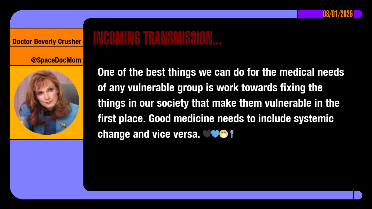 Doctor Beverly Crusher tweet media
