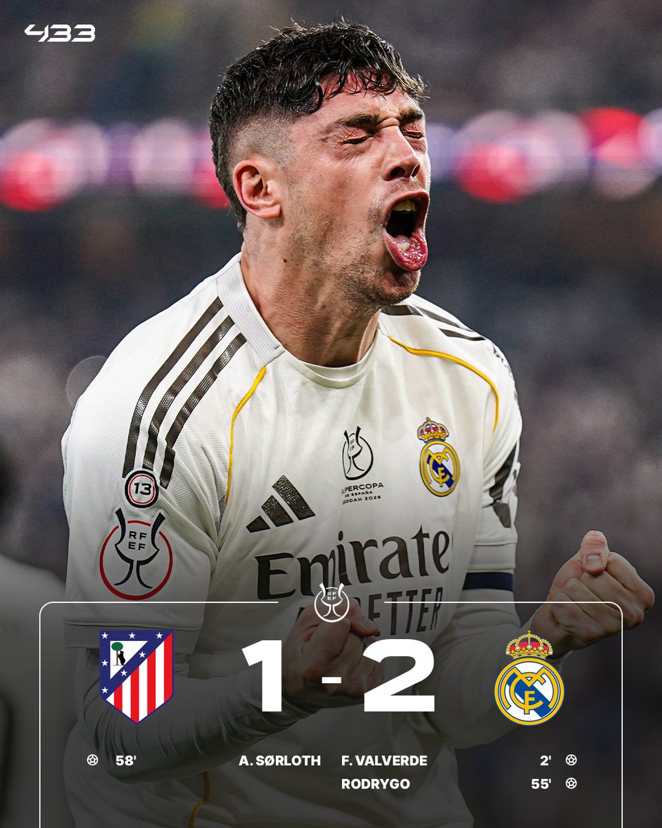 𝐑𝐄𝐀𝐋 𝐌𝐀𝐃𝐑𝐈𝐃 𝐀𝐑𝐄 𝐈𝐍𝐓𝐎 𝐓𝐇𝐄 𝐒𝐏𝐀𝐍𝐈𝐒𝐇 𝐒𝐔𝐏𝐄𝐑 𝐂𝐔𝐏 𝐅𝐈𝐍𝐀𝐋 🫡🇪🇸

𝗪𝗘'𝗥𝗘 𝗚𝗘𝗧𝗧𝗜𝗡𝗚 𝗘𝗟 𝗖𝗟𝗔𝗦𝗜𝗖𝗢 𝗜𝗡 𝗧𝗛𝗘 𝗙𝗜𝗡𝗔𝗟 🤩🍿