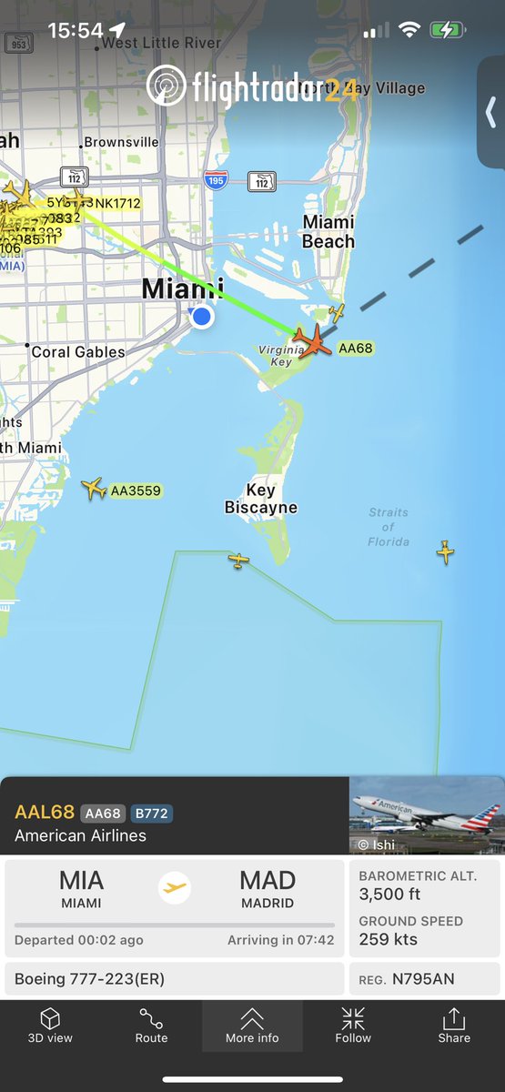 I am the biggest nerd… Sitting at home and I hear an airplane flying overhead that doesn’t sound like the others. “Hmmm, that’s no GE or PW engine, that sounds like a Rolls Royce Trent 800…” Look out the window? American 777-200 N795AN equipped with the engines I knew it had…