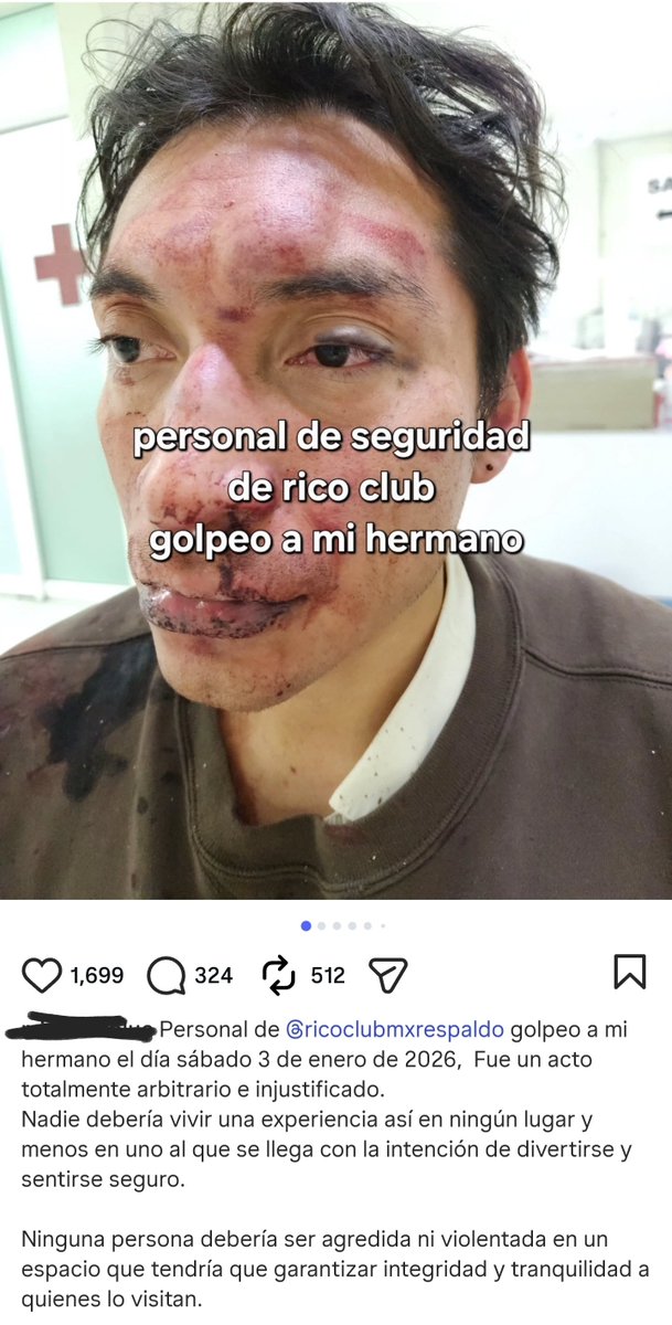 DragsNoti's tweet photo. ✖️ OTRA VEZ RICO CLUB ✖️

Nuevamente Rico Club se ve envuelto en violencia en contra de sus clientes. 

¿Hasta cuándo seguirá sucediendo? 
Hasta cuándo @AlessandraRdlv