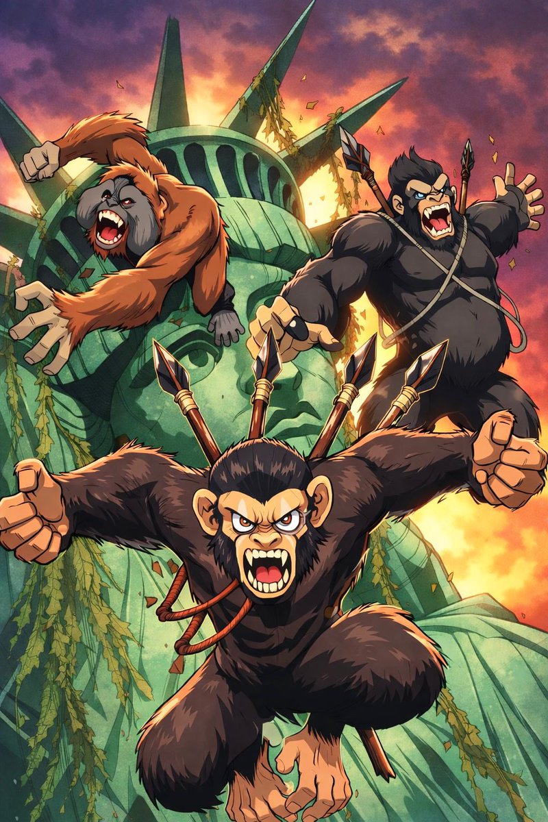 Humans built walls. $APES built an army. Guess which one’s still standing. 🦍💪