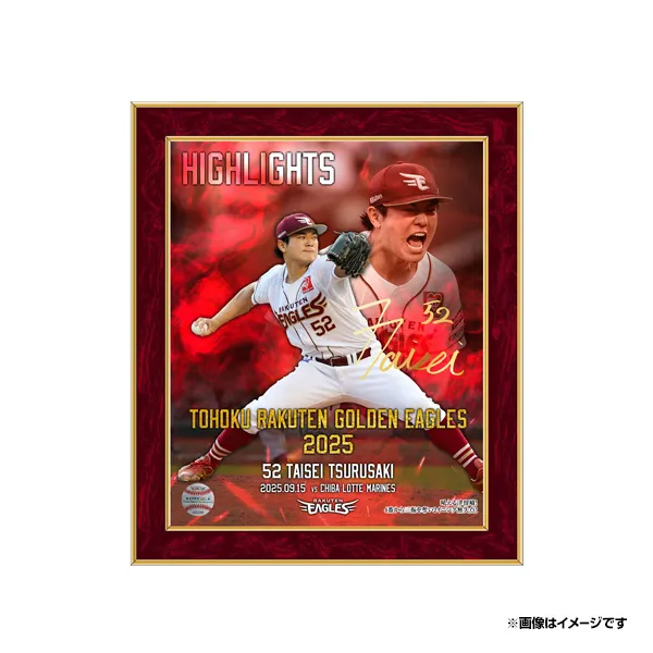 楽天イーグルス サイン入りパネル 懸賞当選品 楽天イーグルス 直筆サイン入り写真パネル 永井怜 元プロ
