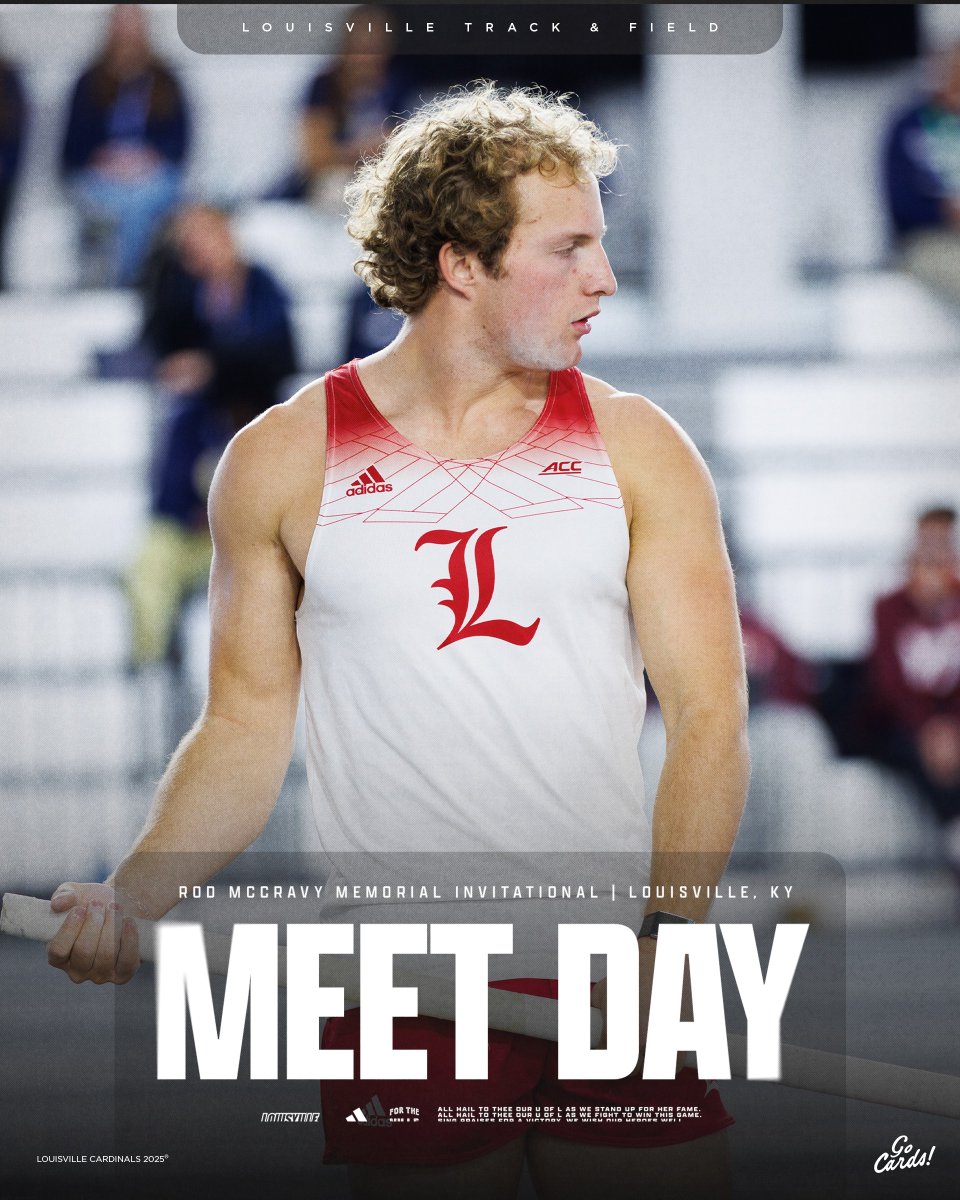 First meet day of the new year.

🆚 Rod McCravy Memorial Invitational | Day 1
🏟️ Norton Healthcare Sports &amp; Learning Center
📍 Louisville, KY
📊 uofl.me/450LPSJ
🎟️ Free Admission
🚗 $10 Per Vehicle

#GoCards