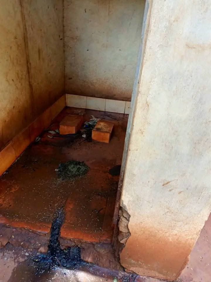 The toilets at Mukothima Police Station, Tharaka Nithi, Singapore...