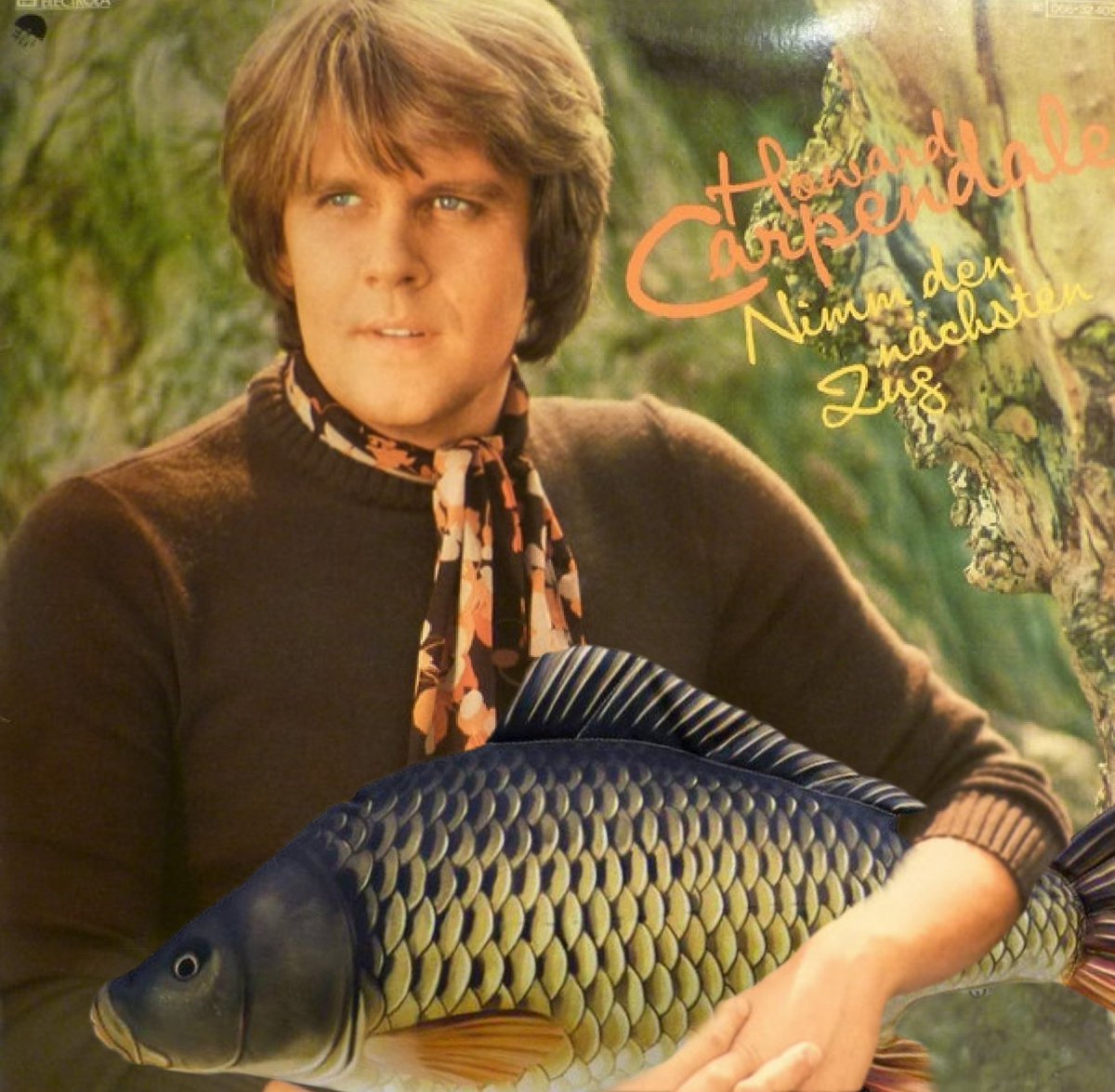 auch howard carpendale (spitzname carpi) ist schon lange karpfenfan #carpfacts