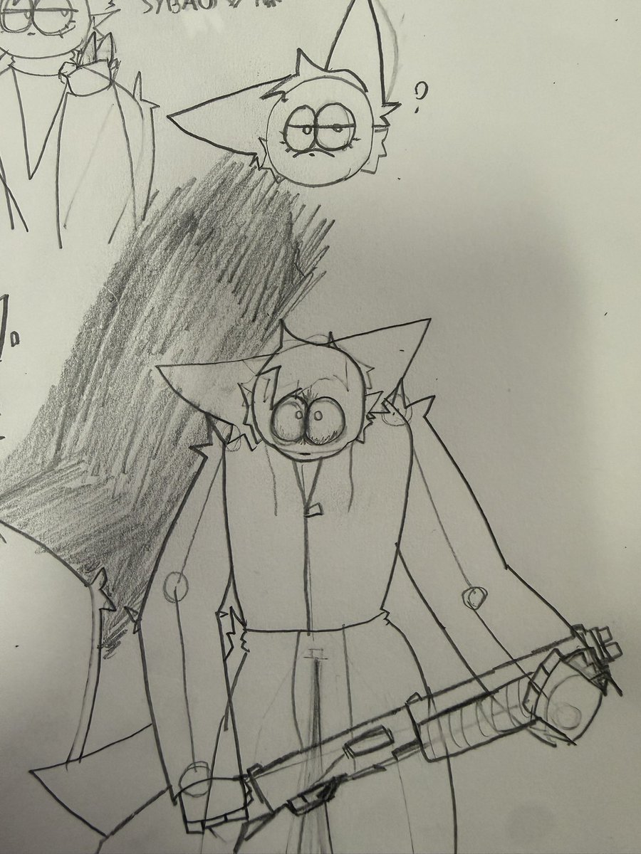 A cool guy I drew in school for my own game