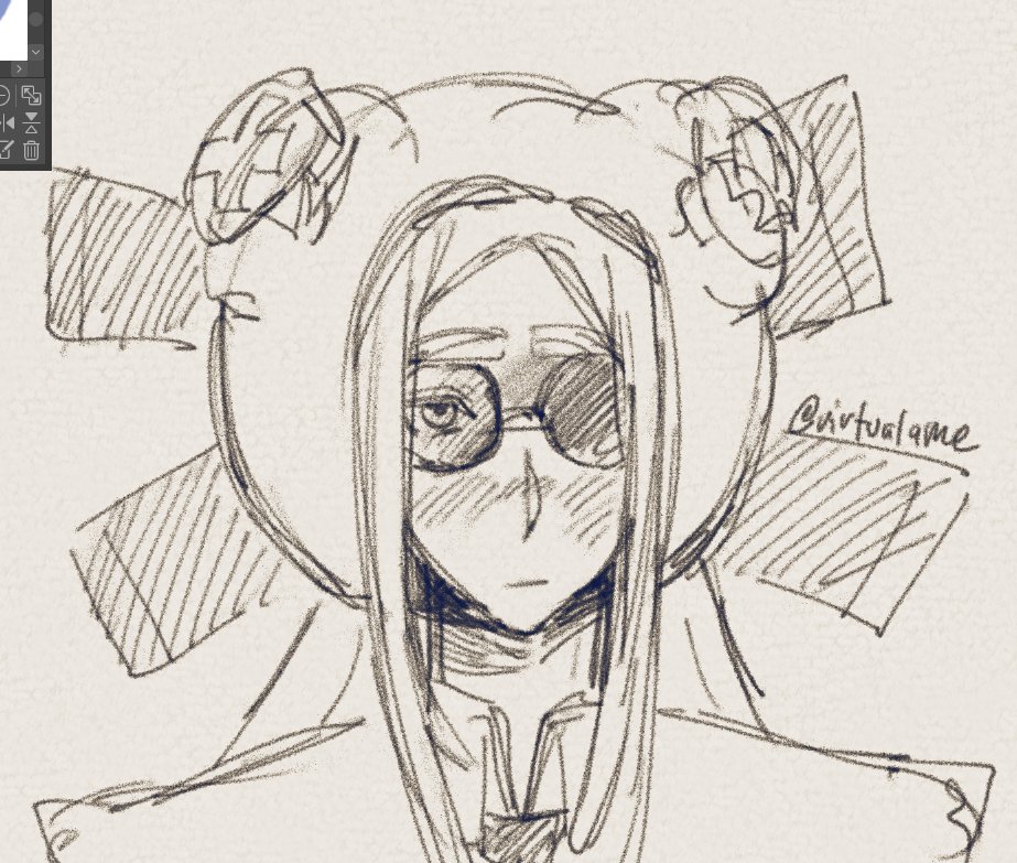 Virtualamane's tweet image. Got my pc to work just to try the lineart thing milkkbunz told me #auguststilza