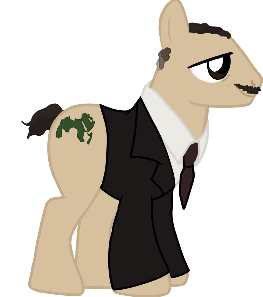 colonelNikolas's tweet image. united equestria under nasser but my eyes hurt already so he misses his eyebrows