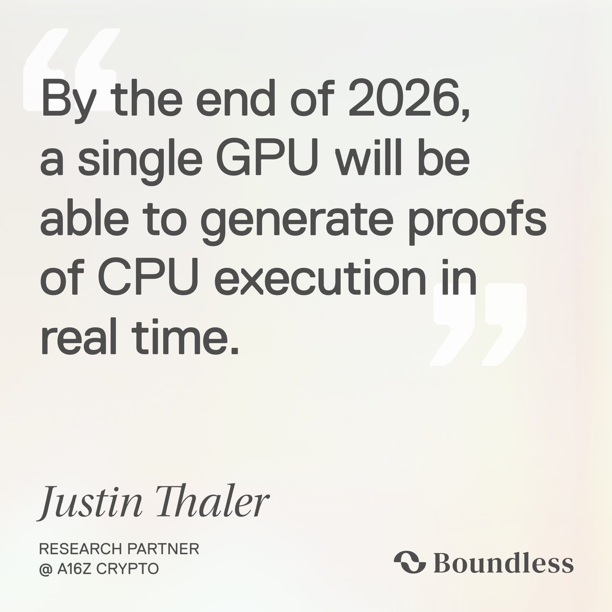 real-time proving + harnessing the power of hardware + scaling blockchains  beyond crypto = boundless
