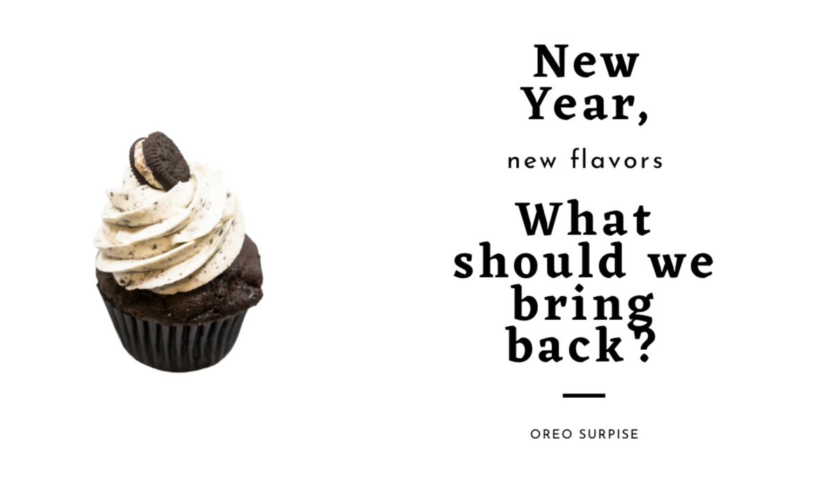 New Year, new flavors! What should we bring back? 🍫 Chocolate Salted Caramel 🍓 Strawberry Lemonade 🍪 Cookies &amp; Cream Reply with your pick!
#clydescupcakes #manchesternh #cupcakes #dessert #newhampshire #sweettreats