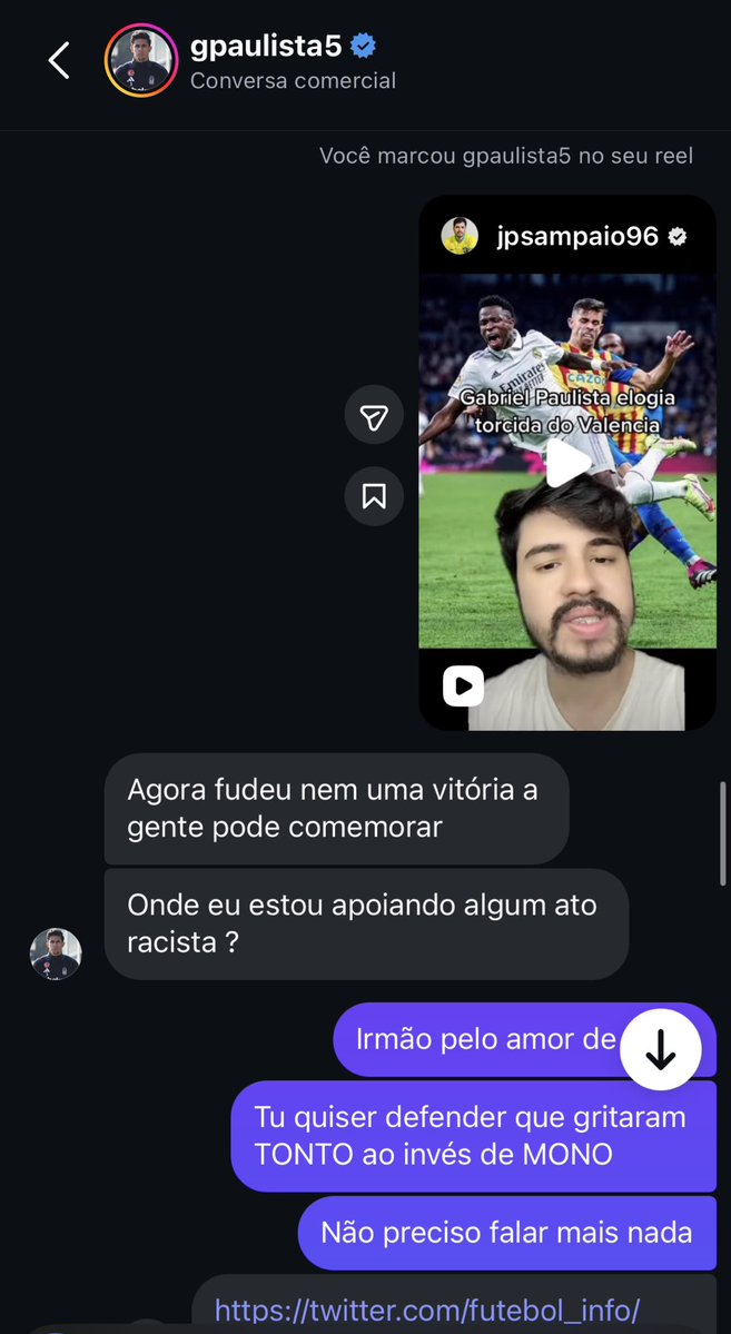 jpsampaio's tweet image. Lembrei do dia que eu discuti no Instagram com o novo zagueiro do Corinthians…