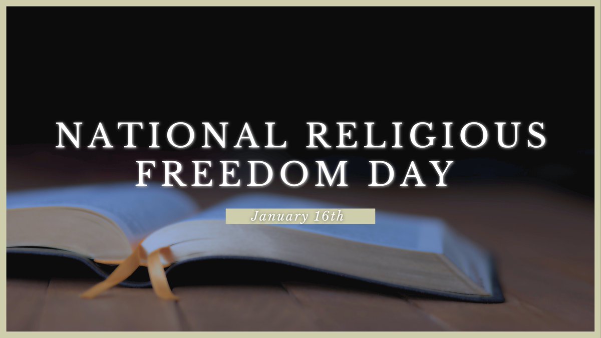 RepRutherfordFL's tweet image. Next Friday is National Religious Freedom Day, a day dedicated to celebrating our fundamental, constitutionally guaranteed, and God-given right to religious freedom. We are blessed to live in a country where we can practice our faith freely, without our government’s…