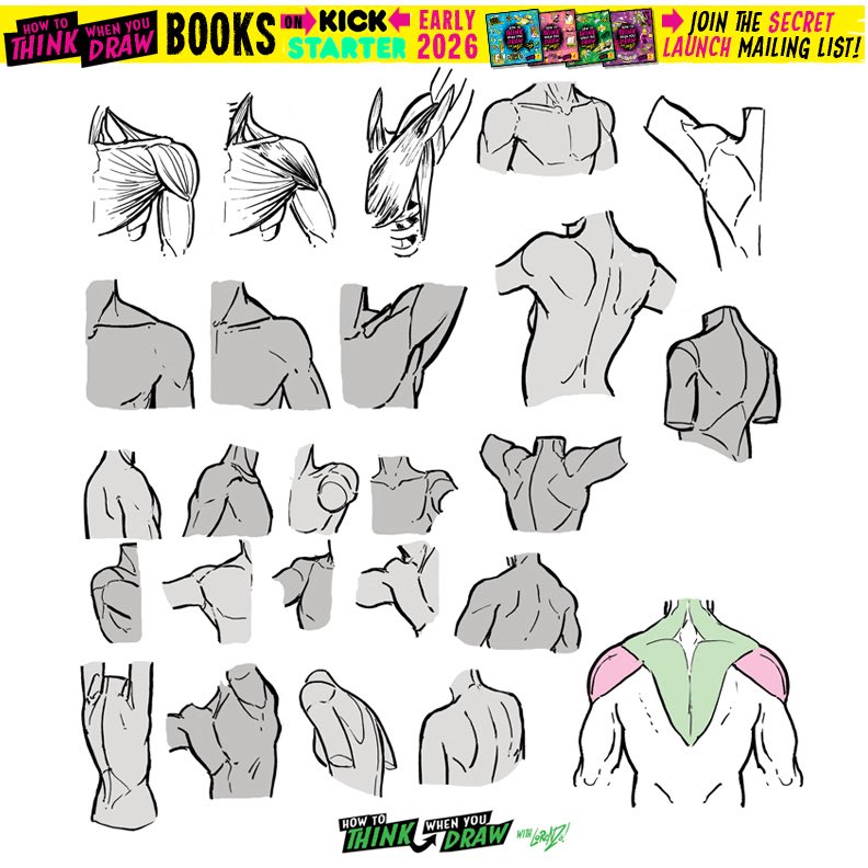 EtheringtonBros's tweet image. HUNDREDS of pages of ANATOMY TUTORIALS in my tutorials BOOKS coming ONLY to KICKSTARTER on a SECRET DATE VERY SOON! 34 HOURS LEFT this month to get on the secret launch mailing list! Send “Tutorials Books!” to DrawKickstarter@yahoo.com now! Joined our lists before? You’re on it!
