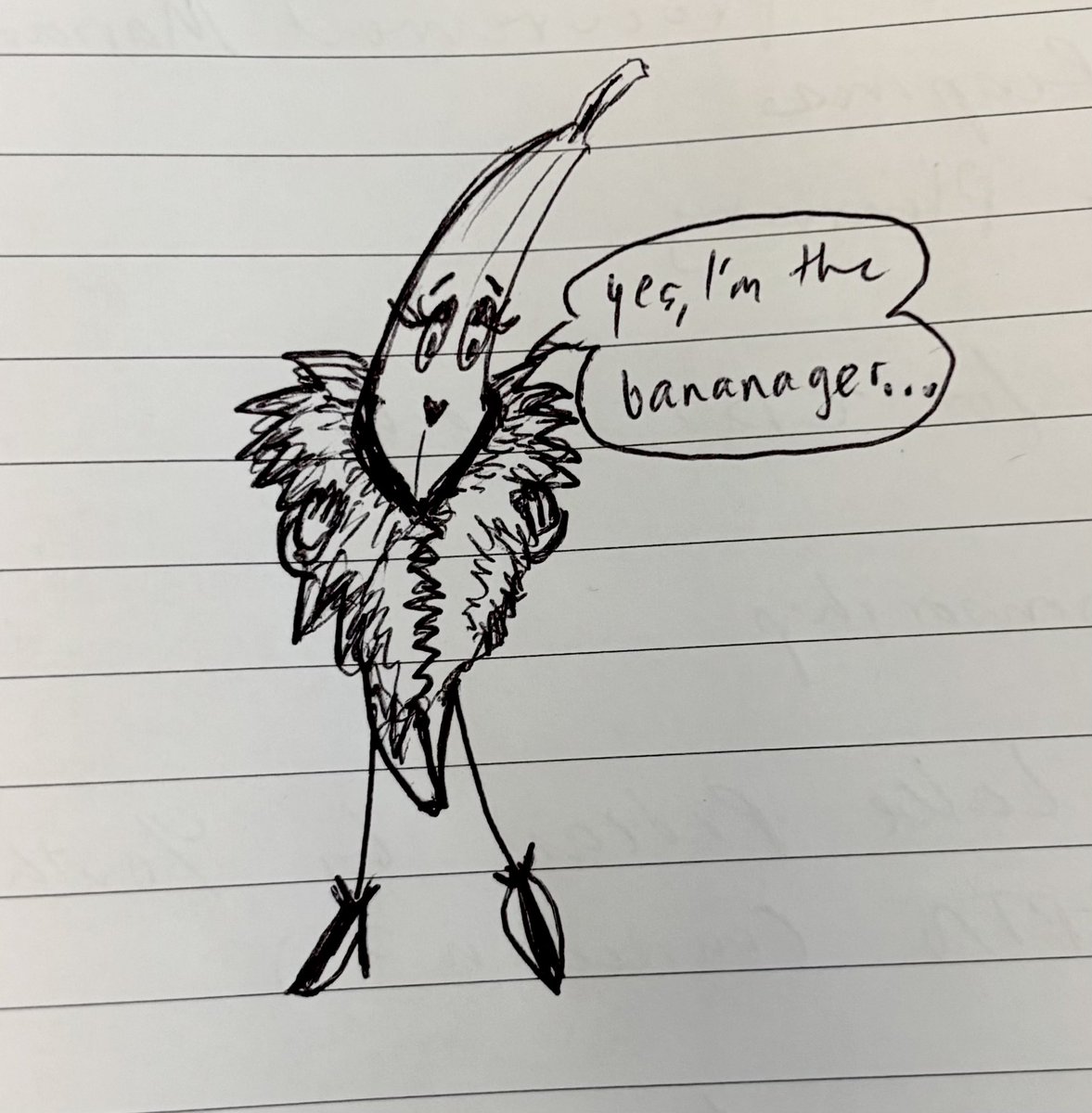 AndrewGLHC's tweet image. Can I speak with the Bananager? #doodle