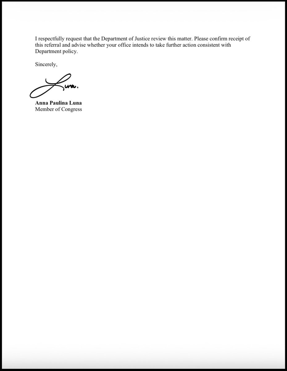 RepLuna's tweet image. I have referred Seth Harp to the DOJ for investigation and to pursue criminal charges regarding the intentional publication of information related to Operation Absolute Resolve, including the doxxing of a U.S. Delta Force operator. That conduct is not protected journalism. It was…