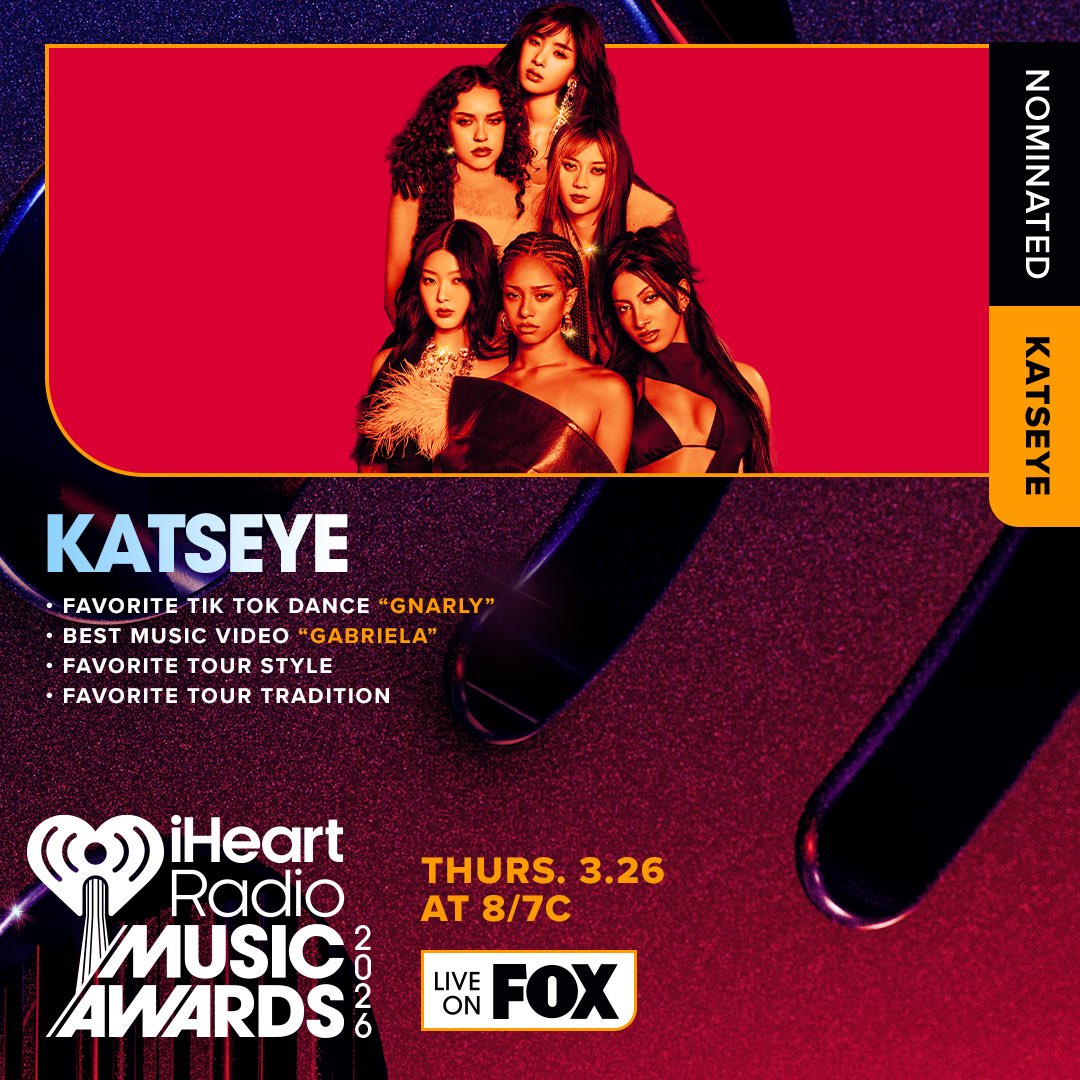 katseyeworld's tweet image. thank you @iHeartRadio for all the amazing nominations 🖤 EYEKONS, voting is open now and today is a double voting day!! 

p.s. please make sure to vote for our lovely tour photographer as well!! 

🔗 iheart.com/music-awards/#…