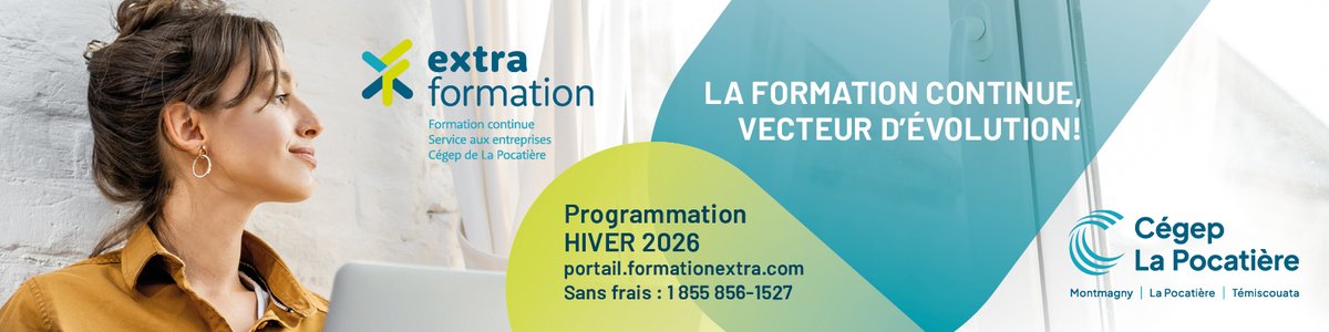 FormContCLP's tweet image. Consultez notre programmation Hiver 2026, nous avons des formations qui sauront vous être très utiles.

D'autant plus que vous pouvez bénéficier d'un tarif réduit sur plusieurs, cliquez sur vos préférées pour plus de détails.

cegeplapocatiere.qc.ca/wp-content/upl…