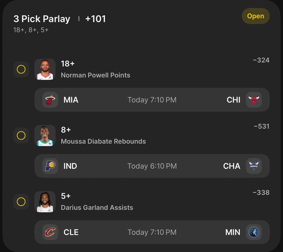 bettinstation's tweet photo. Been awhile!! Favorite Bankroll parlay!   Let’s goo! https://t.co/bnZqTQXayk