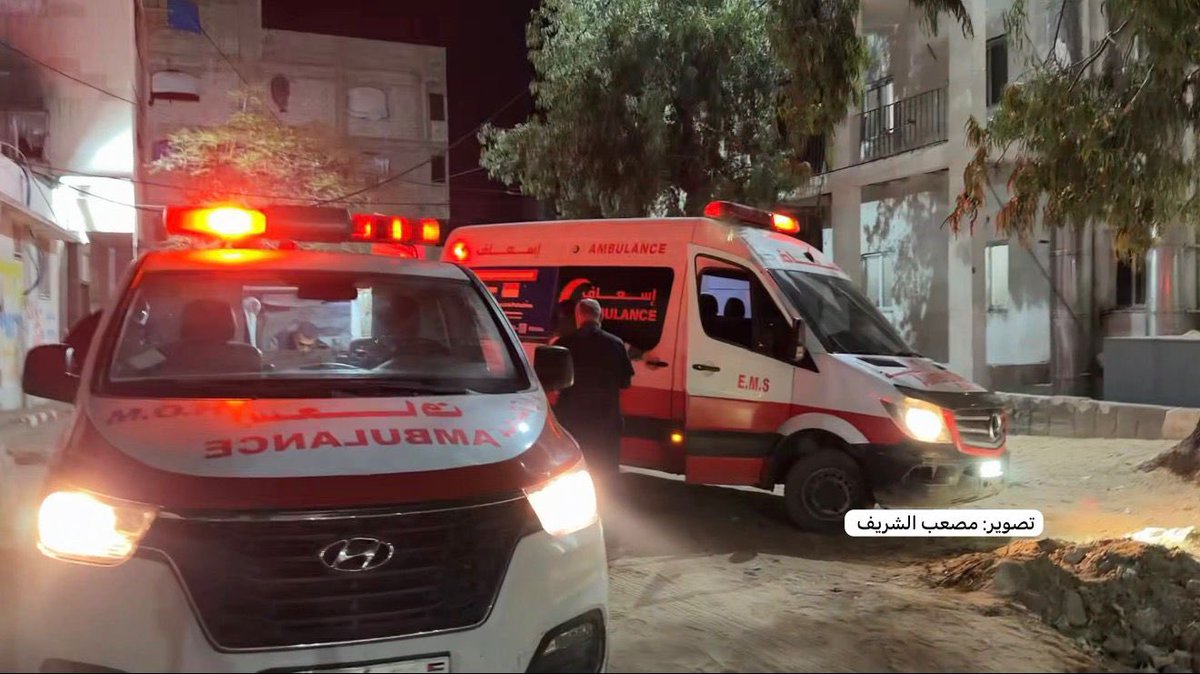 MusabAlShareef0's tweet image. وصول أربعة شهداء الى مستشفى الشفاء في مدينة غزة نتيجة استهداف منشأة تجارية في منطقة عسقولة في حي الزيتون