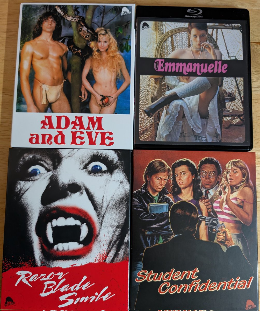 Weekend is starting early. 4 days, 4 Severin releases. Let's go! <a href="/SeverinFilms/">Severin Films</a>