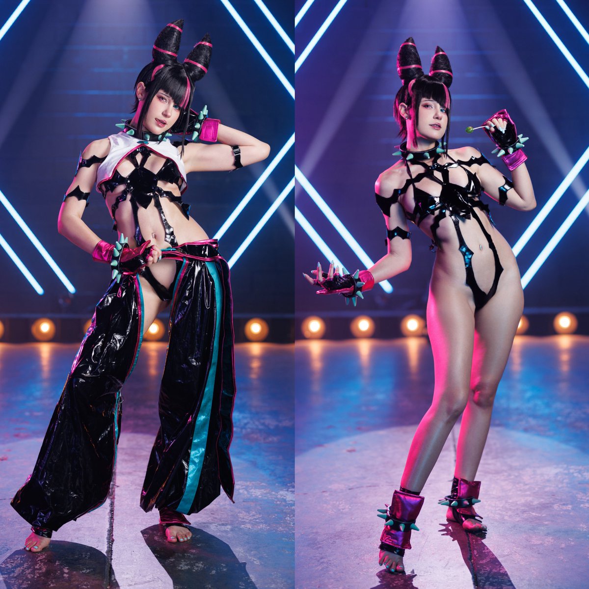 I go to the gym so I can look like this when cosplay fighters ♡