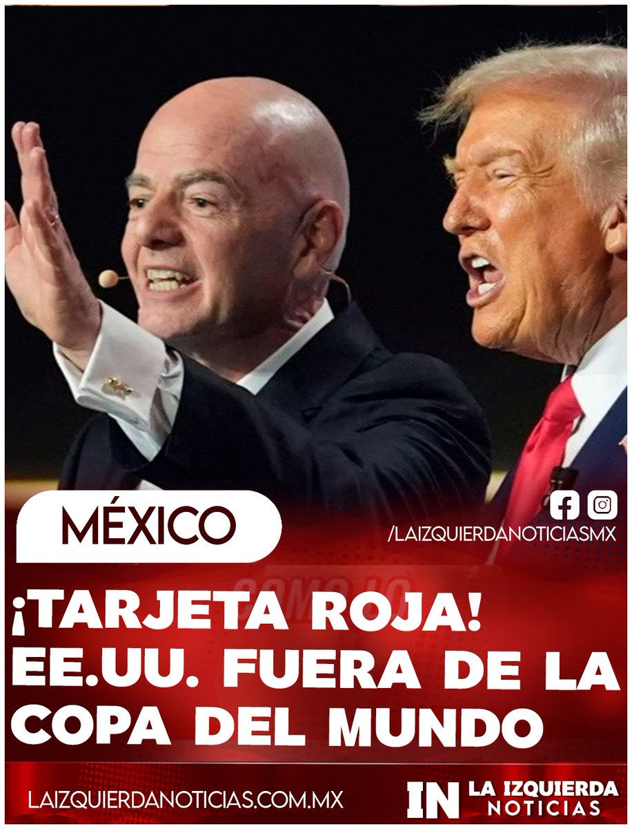 ¡POR TERRORISTAS! Desde Argentina, Claudio Morresi, exfutbolista argentino, solicitó a Gianni Infantino la expulsión de EE.UU. de la Copa Mundial de Futbol, luego de los ataques e invasión a Venezuela que provocaron más de 80 muertes. Exige aplicar las mismas medidas que a Rusia.
