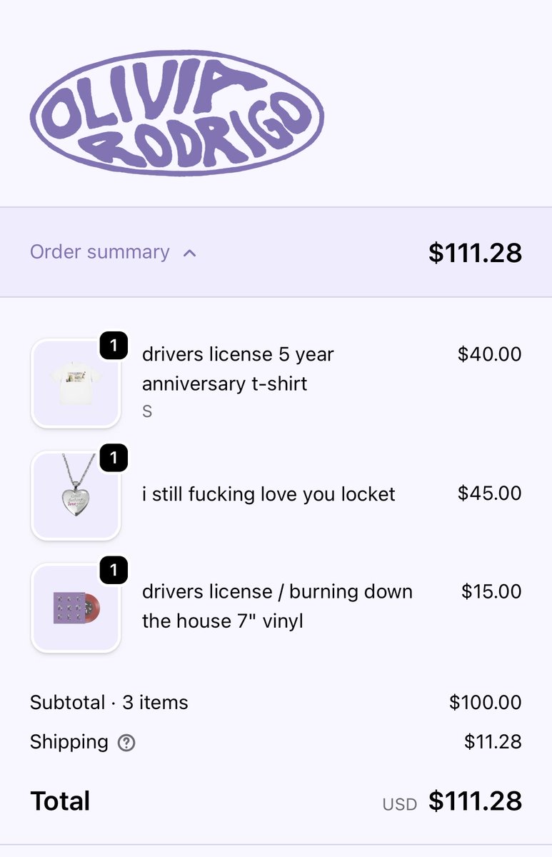Thank you for restocking these <a href="/LiviesHQ/">olivia’s livies ❤️</a> !
My new favorite Olivia merch driving home 2 me 🚙💜