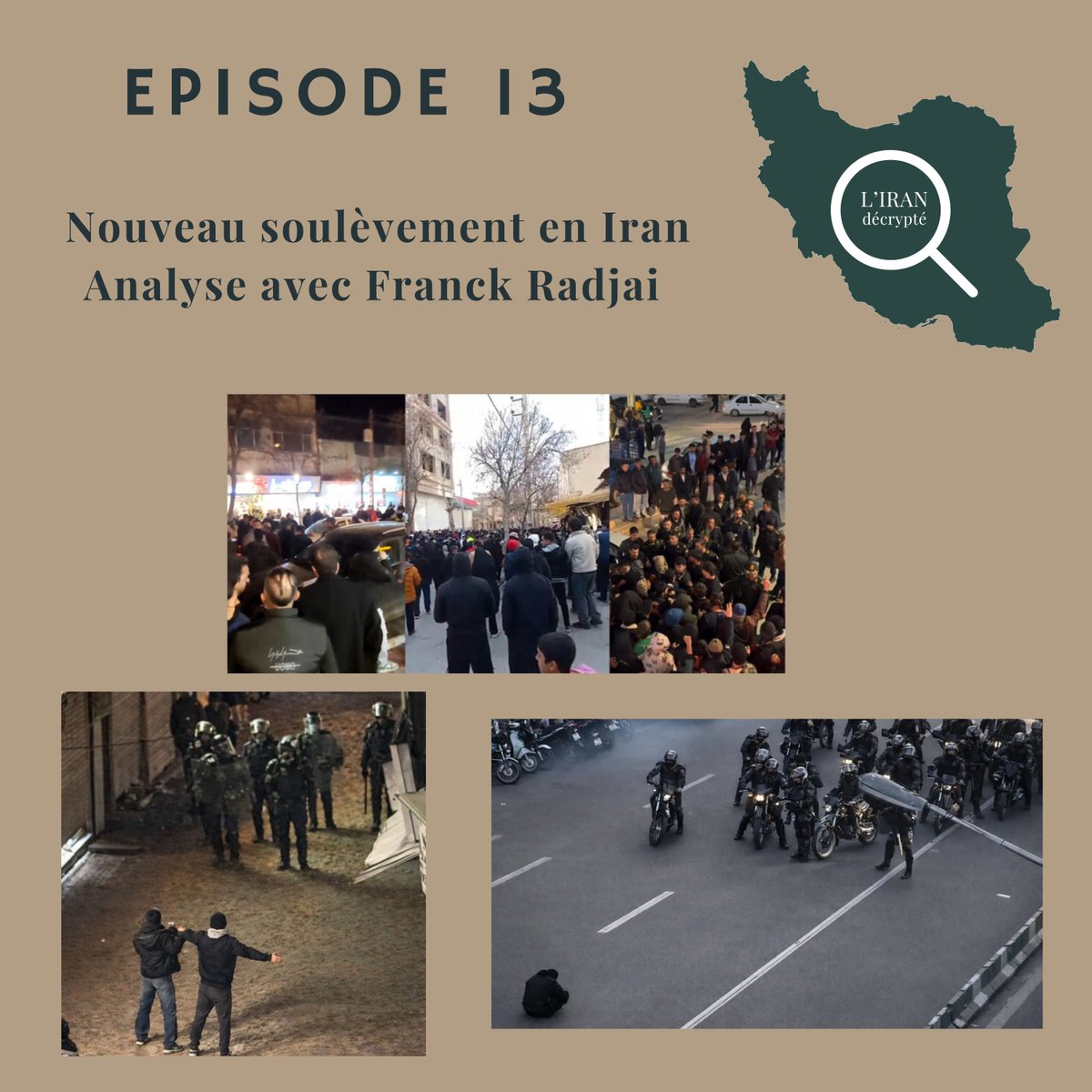 lirandecrypte's tweet image. 🎙️Nouvel épisode de @lirandecrypte depuis fin déc 2025, un soulèvement secoue l’Iran, bien au-delà d’une simple colère économique. Entretien avec Franck Radjai, directeur de recherches au CNRS et analyste à la FEMO, pour comprendre ce qui se joue vraiment👇