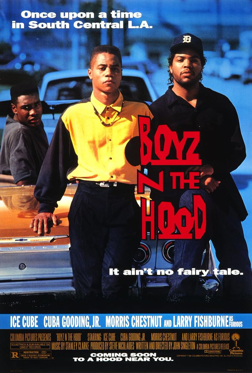 HLWDShuffle's tweet photo. Not from LA, but John Singleton’s films understood me. America exports oppression like McDonald’s franchises— South Central is just Southeast with better weather. #JohnSingleton #BoyzNTheHood https://t.co/6bKbQKWKPx