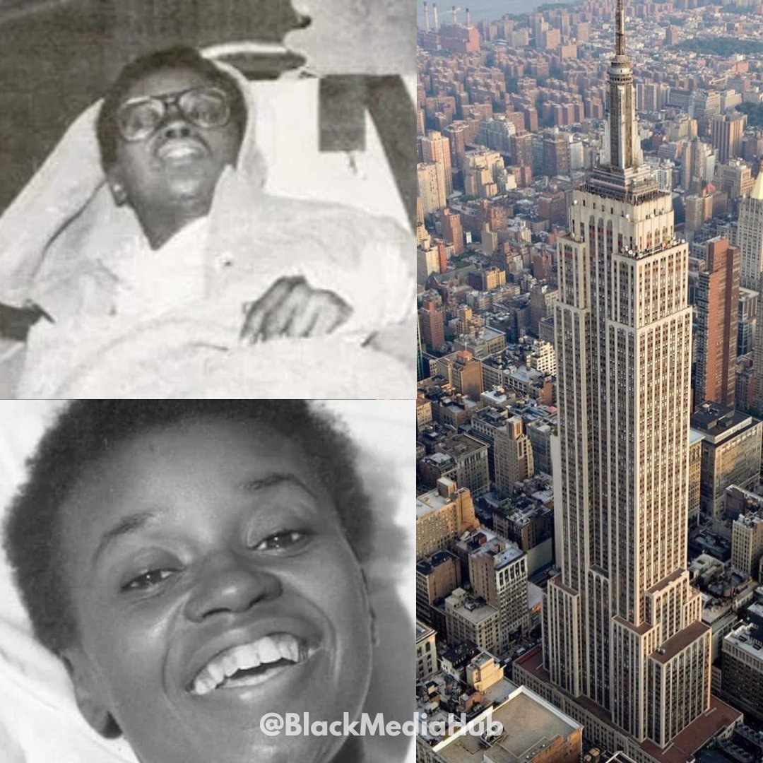 BlackMediaHub's tweet image. In 1979, a woman named Elvita Adams attempted to commit suicide by jumping off the Empire State Building. She jumped from the 86th floor, but was blown back onto the 85th by a strong gust of wind. She survived.