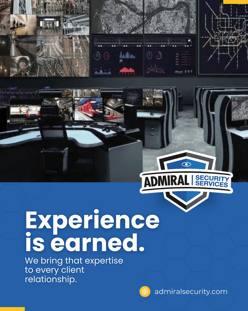 Admiralinfo's tweet photo. Experience is earned. Admiral Security brings decades of expertise to every client relationship. As a corporate security services company, we deliver solutions built on proven results and trusted partnerships. https://t.co/pXPfrqZl2r