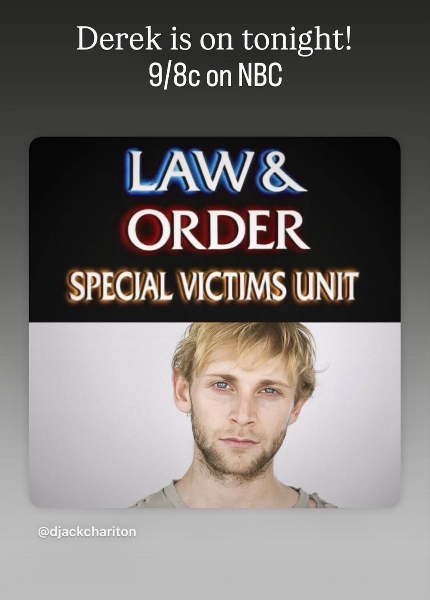GetBitInv's tweet image. Catch the incredibly talented Mr. Derek Chariton (GET BIT Investigations Team Member) TONIGHT on Law &amp;amp; Order Special Victims Unit!

Proud of you Derek!