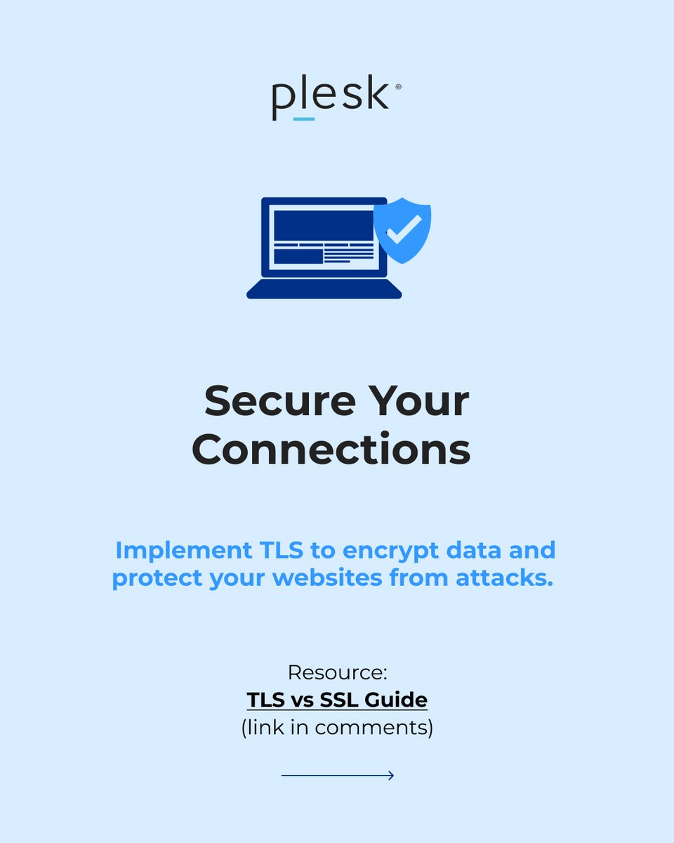 Plesk's tweet image. Discover how to protect your server with Fail2Ban, AI-powered malware defense, and automated threat response in our carousel. 

Detailed resources - to help upgrade your security setup: b.link/xx06a7qp 

Strengthen your security &amp;amp; reliability with Plesk