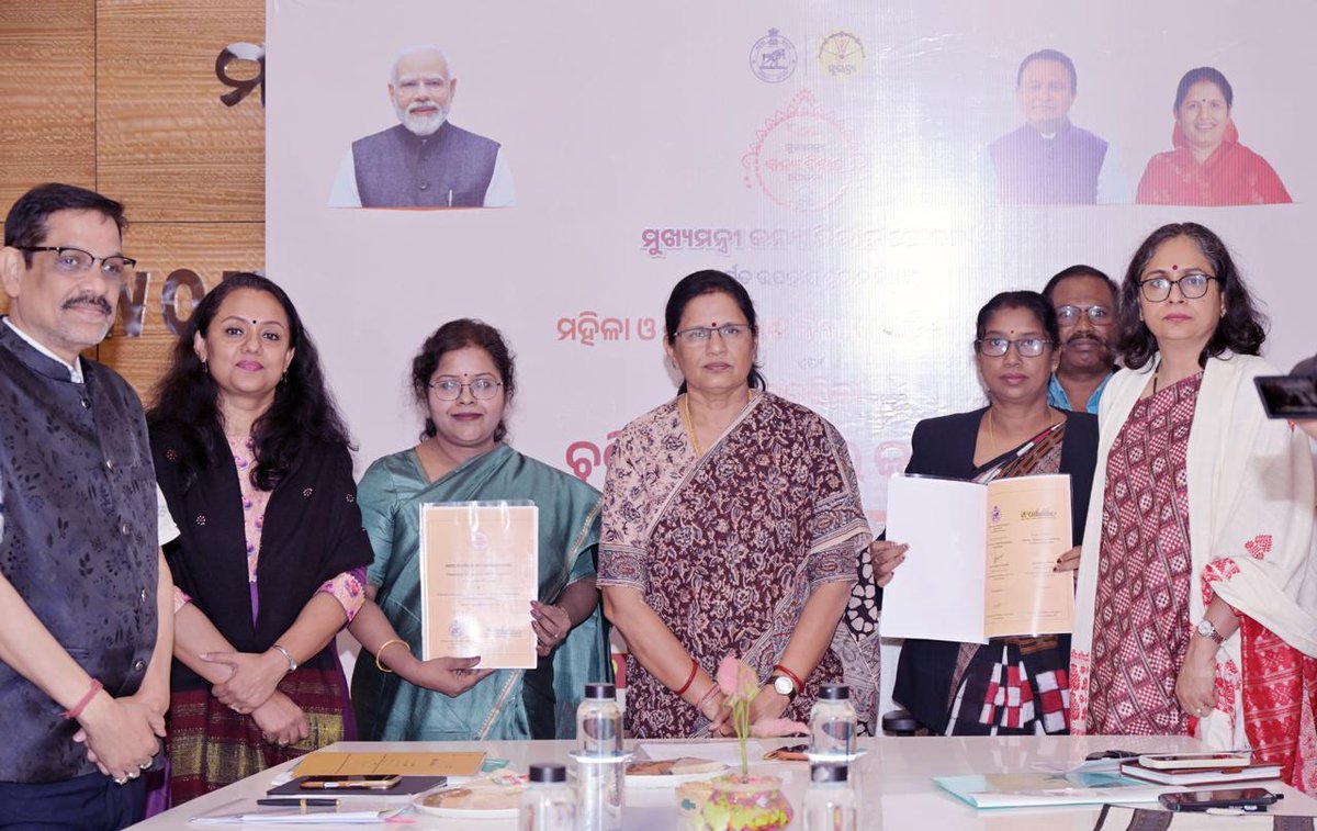 ✨ Strengthening Social Welfare in Odisha ✨
A Memorandum of Understanding (MoU) between Utkalika and the Women &amp; Child Development (WCD) Department for the supply of wedding gift items under the “Mukhyamantri Kanya Bibaha Yojana”  has been signed today in the august  presence of