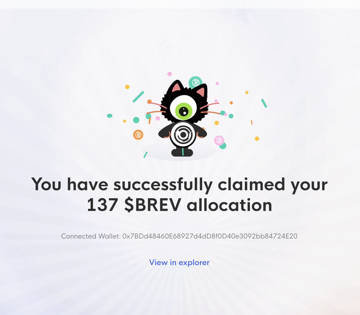 Linea kastıysanız Brevis airdropu almış olabilirsiniz

Checker'da eligible görünmüyordum, şimdi claim açılmış bir bakayım dedim 137 $BREV vermiş şu an 52$ ediyor

Dürüm siparişi iptal kebaba geçiyoruz :d

Claim için: claim.brevis.network