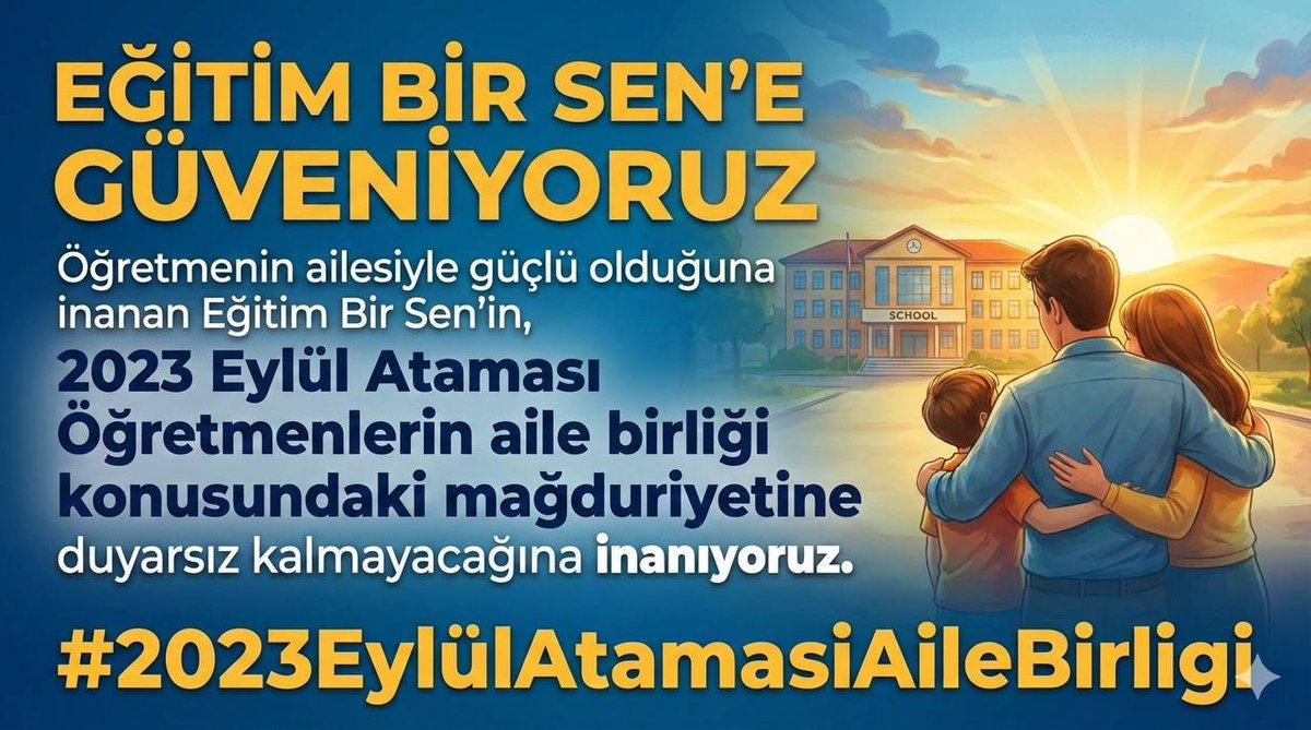 PDdilekk's tweet photo. @EgitimBirSen 2026 Ağustos Mazeret Tayin Kılavuzunun, 2023'te atanan ve tayin zamanında sözle��meli olduğu için başvuru hakkı olmayan öğretmenlerimizi kapsayacak şekilde düzenlenmesini talep ediyoruz.
#2023Eyl https://t.co/bFAya2DVlr